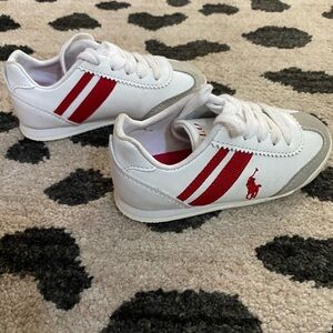 Ralph Lauren Polo sneaker - red/white - size 7 toddler